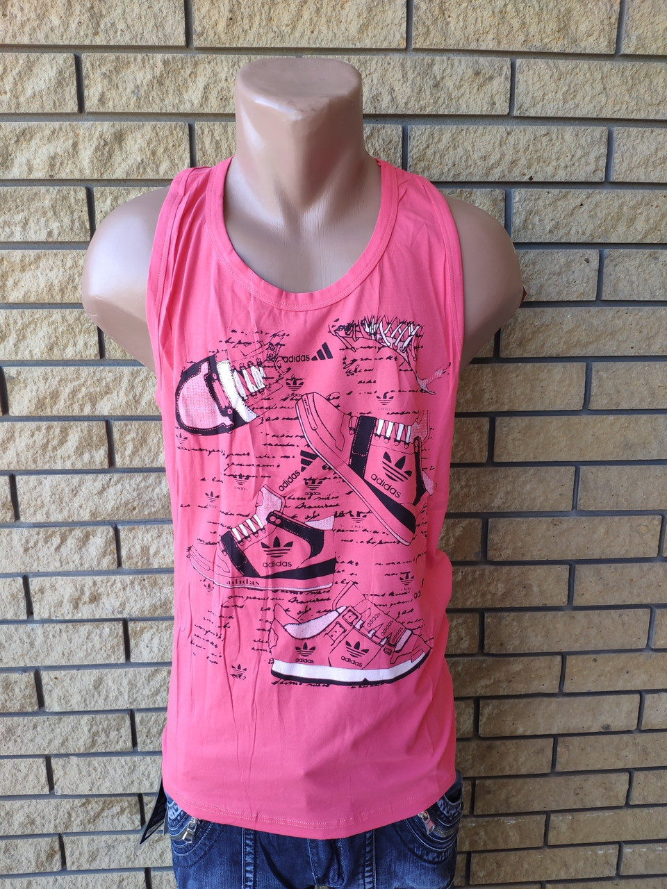 Футболка майка-борцовка мужская брендовая ADIDAS Турция, фото №1 Футболка майка-борцовка мужская брендовая ADIDAS Турция, фото №1