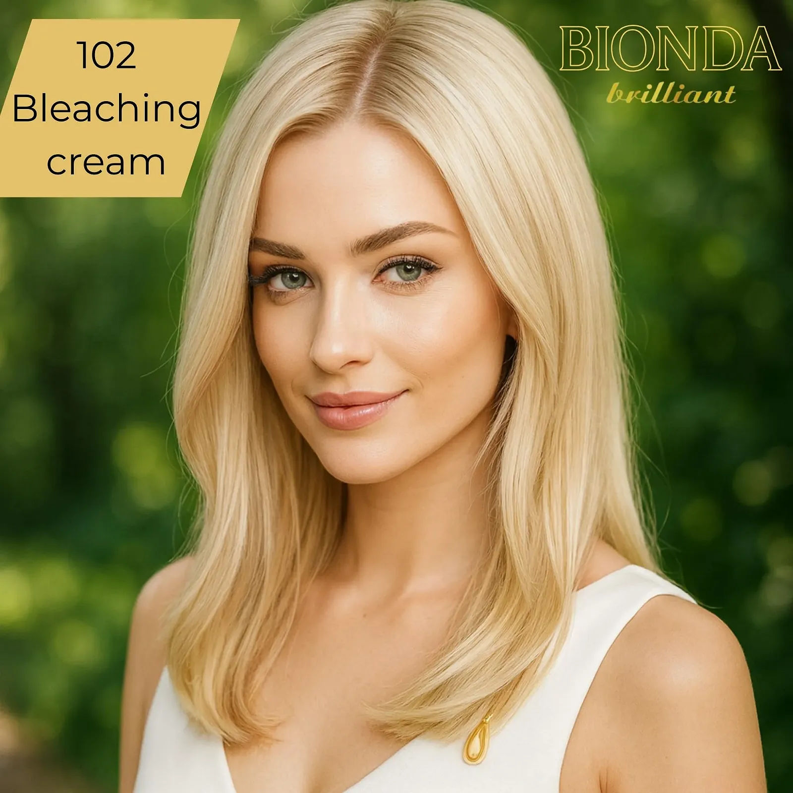 Фарба для волосся Bionda Brilliant Стійка 102 Bleach Cream, фото №2