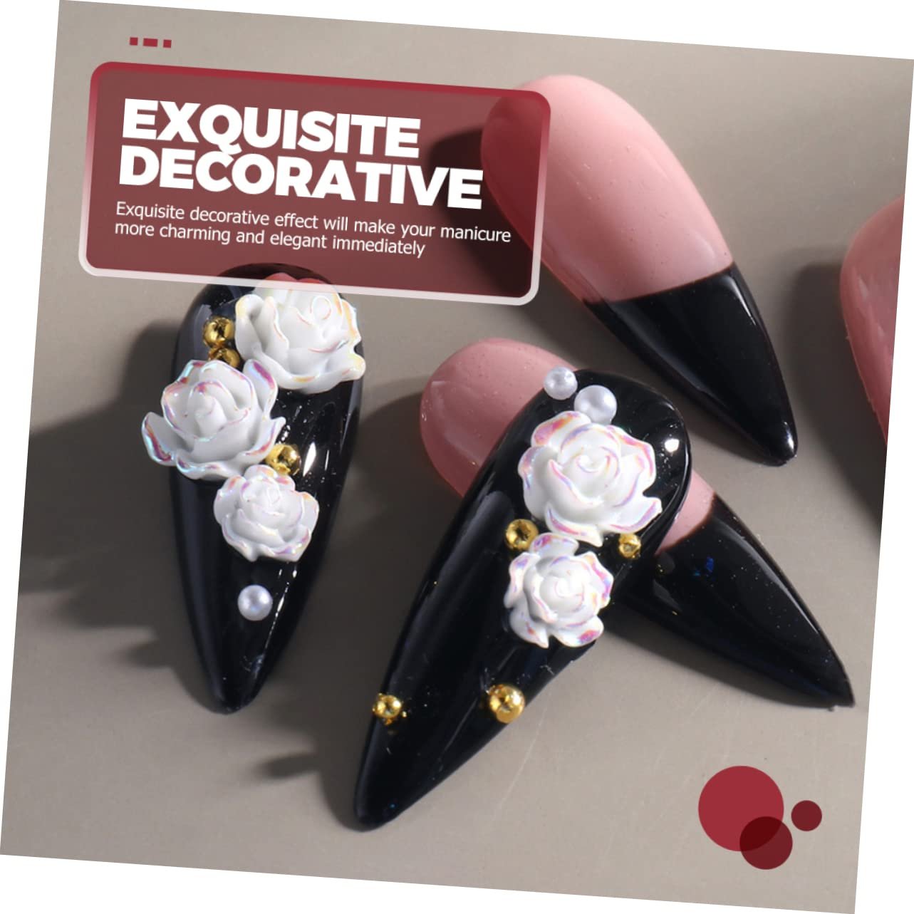 Цветы PLAFOPE 2 коробки Аксессуары для ногтей Украшения для ногтей Материалы для ногтей Украшения для ногтей с мелкими деталями 3D Цветы для ногтей Украшения для ногтей DIY Украшения для маникюра Подвески для ногтей Смола, фото №5