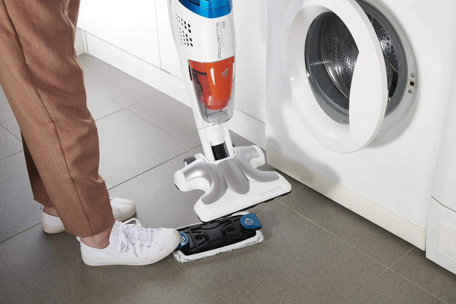 Пароочисник для підлоги Rowenta Clean & Steam RY7557WH Білий, фото №9