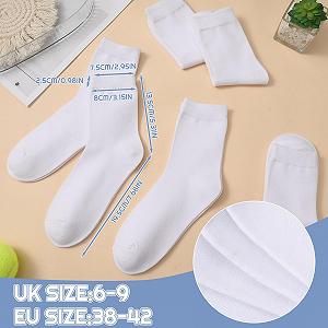 Носки Хлопковые Белые и Черные 6 пар Размер 39-42 для Работы Отдыха Бизнеса на Каждый День synthetic.ua - Фото 1