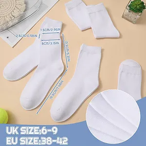 Шкарпетки Бавовняні Білі та Чорні 6 пар Розмір 39-42 synthetic.ua - Фото 1