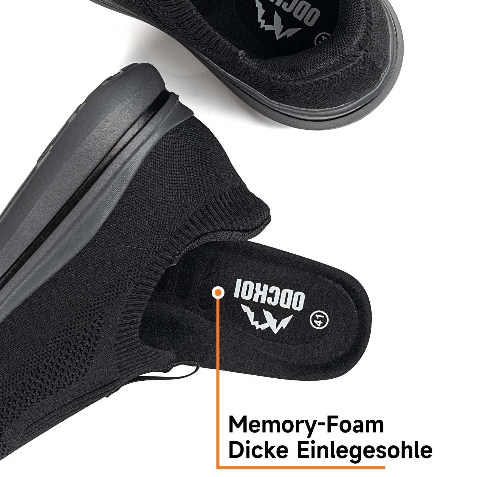 Чоловічі сліпони для ходьби ODCKOI, дихаючі легкі кросівки, атлетичні неслизькі кросівки, фото №5