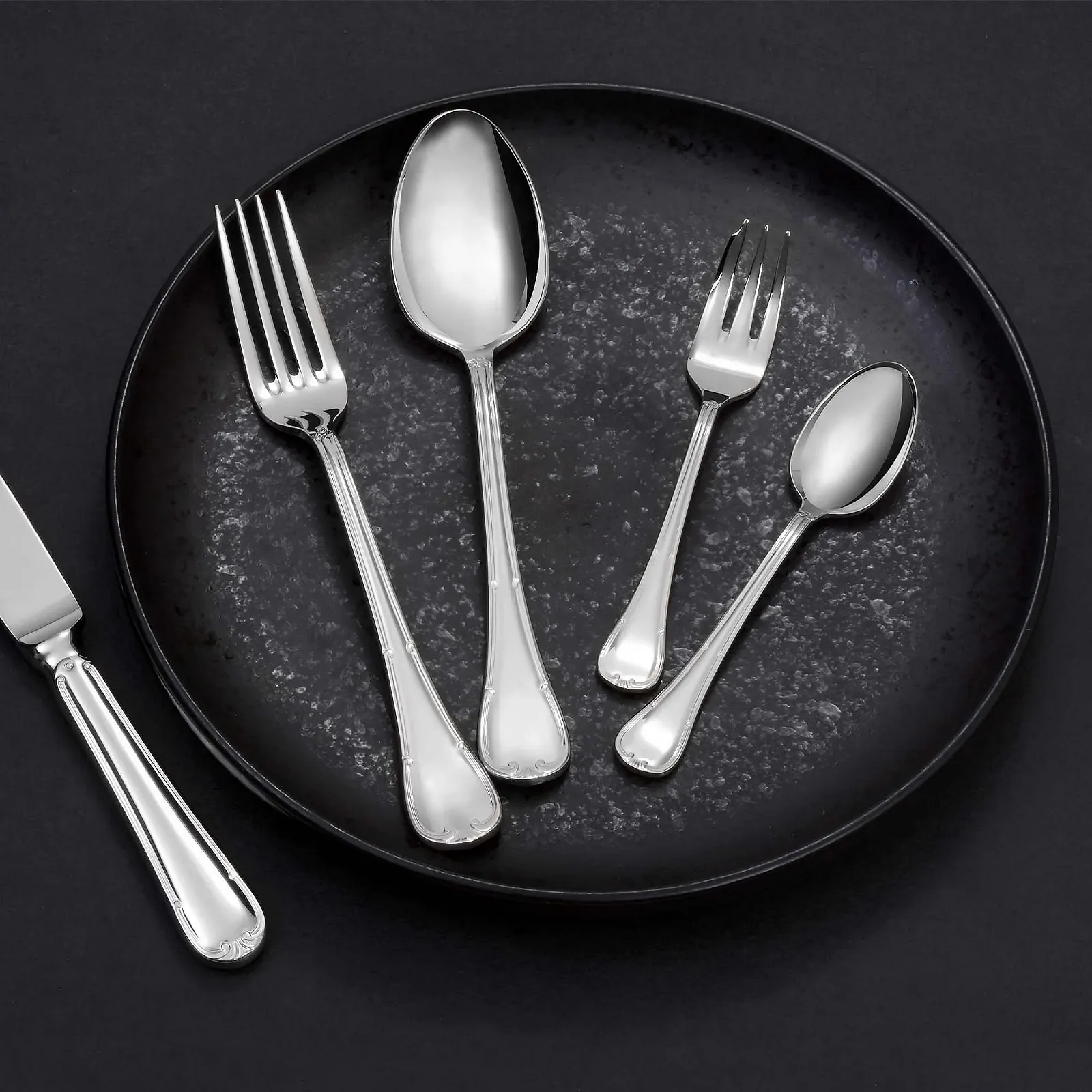 Набір столових приборів GRÄWE Bayreuth, 10 предметів, на 2 персони, срібний, нержавіюча сталь, полірований, фото №4 Набір столових приборів GRÄWE Bayreuth, 10 предметів, на 2 персони, срібний, нержавіюча сталь, полірований, фото №4