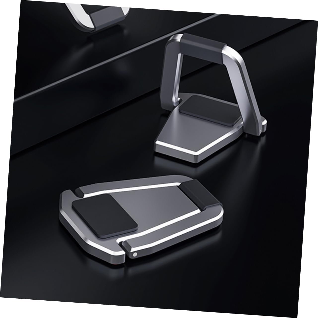 Підставка для ноутбука алюмінієва, регульована по висоті, портативна для циркуляції повітря, нековзкий дизайн, фото №7