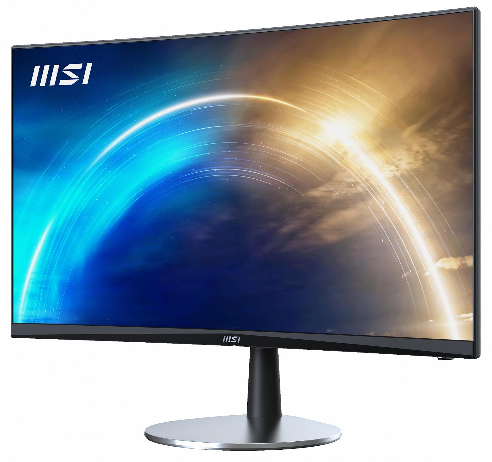 Монитор MSI Office PRO MP242CDE 60 см 23,6 дюйма Curved LED Full HD 75 Гц 1500R VA безрамочный дизайн HDMI черный, фото №3