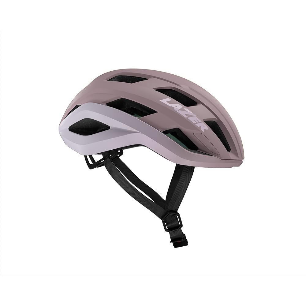Шлем велосипедный Lazer Strada KinetiCore Фиолетовый матовый с розовым, фото №1