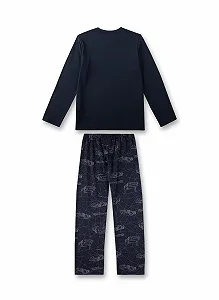 Пижама Sanetta для мальчиков длинная Синяя synthetic.ua - Фото 1