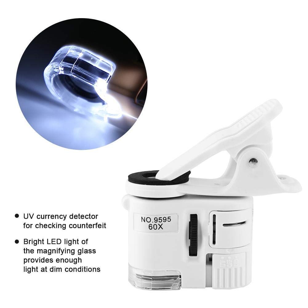 Микроскоп Мини 60X с LED и УФ подсветкой, фото №3