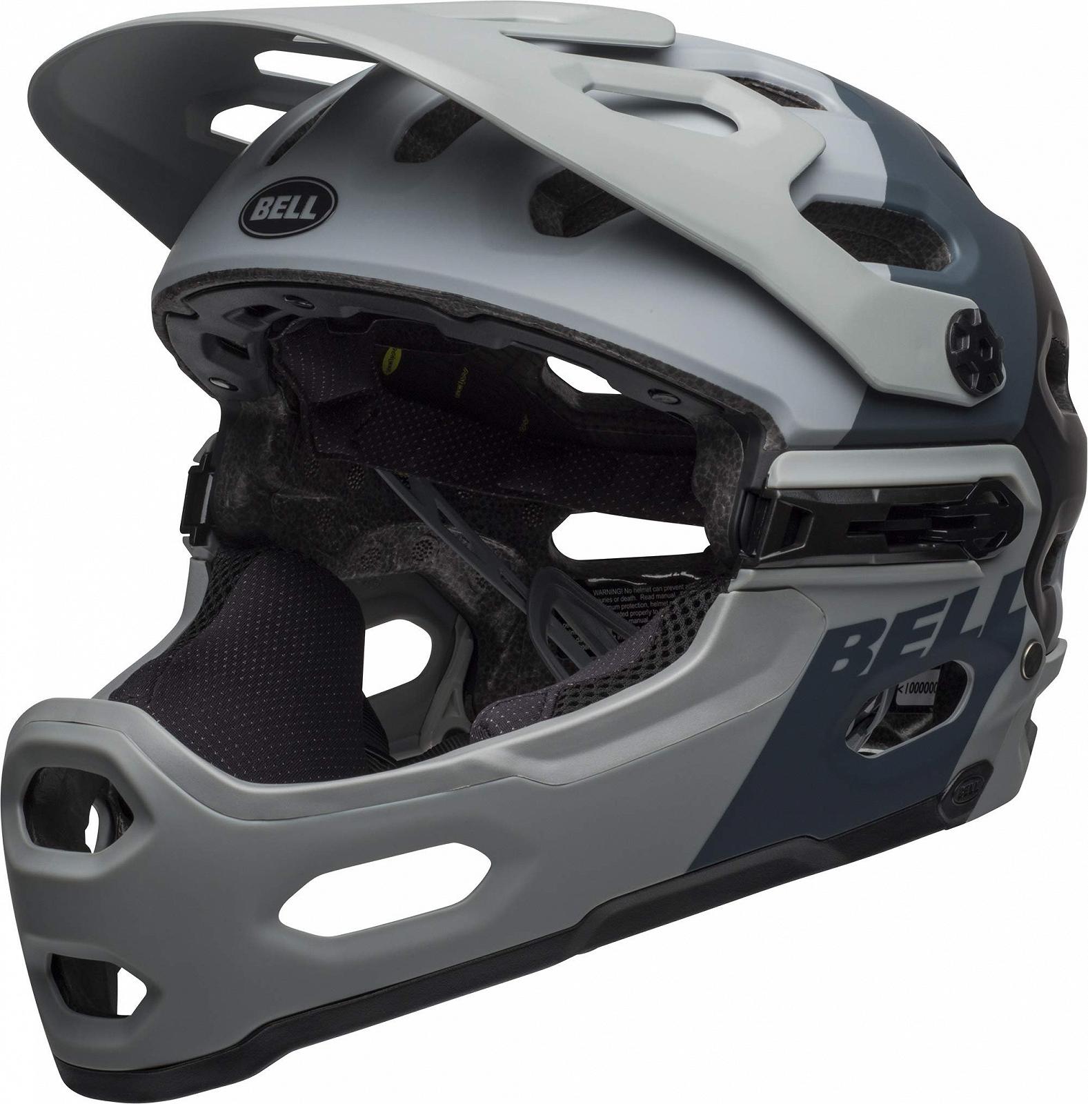 Шлем BELL Super 3R MIPS MTB, Downdraft матовый серый, M/55-59 см, фото №4