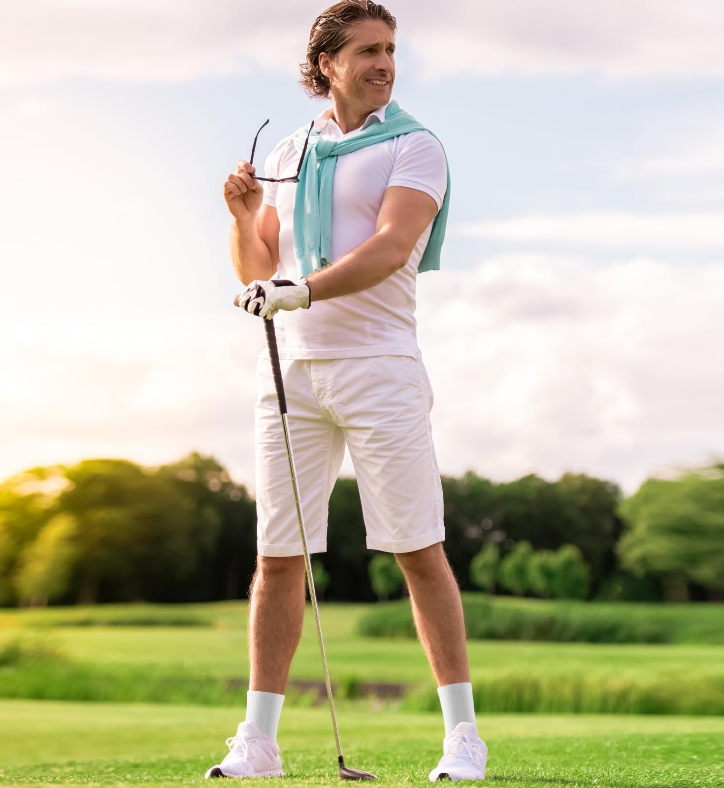 Спортивные носки Белые, 3 пары, фото №6