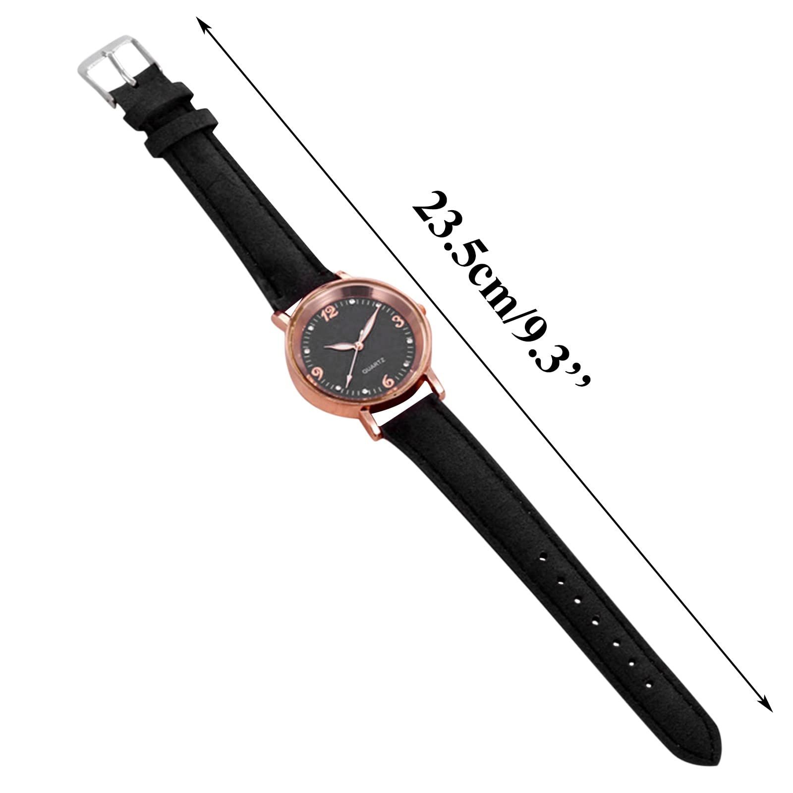 Часы Мужской Generisch Браслет Часы Женские Часы Игла Люминесцентный Ремешок Шкала Пунктирный Маленькие Часы Звездные Часы Матовый Пунктир с Римскими Женские Часы Цифровые Часы, фото №4