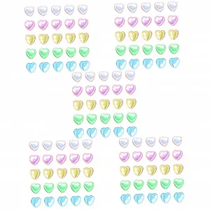 Украшение для ногтей Сердце FOMIYES 2500 шт. Пластик - Фото 1