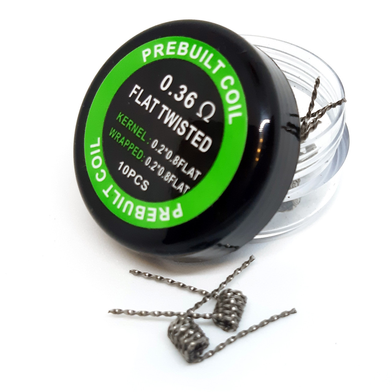 Набор спиралей для Бака PREBUILT Coil Flat Twisted Kanthal 0.36 ohm, фото №1