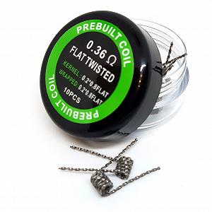 Набор спиралей для Бака PREBUILT Coil Flat Twisted Kanthal 0.36 ohm - Фото 1