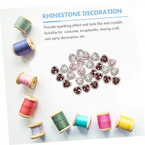 Стрази Серце OUNONA Прозорий, 30 шт synthetic.ua - Фото 1