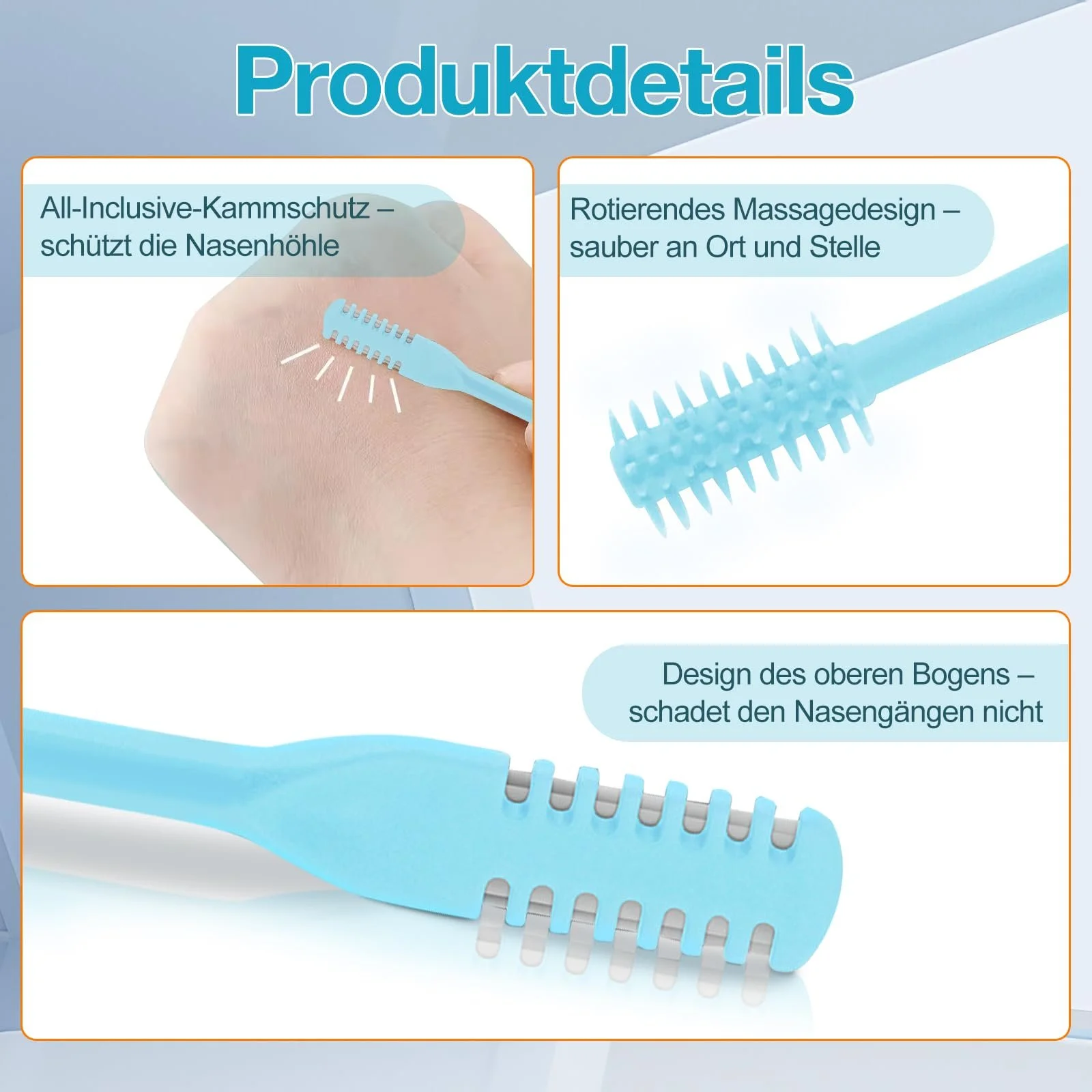 Тример Mucek 25 шт 2024 Різак для носового волосся 2-в-1 Двосторонній 360° Обертовий 5 кольорів, фото №4