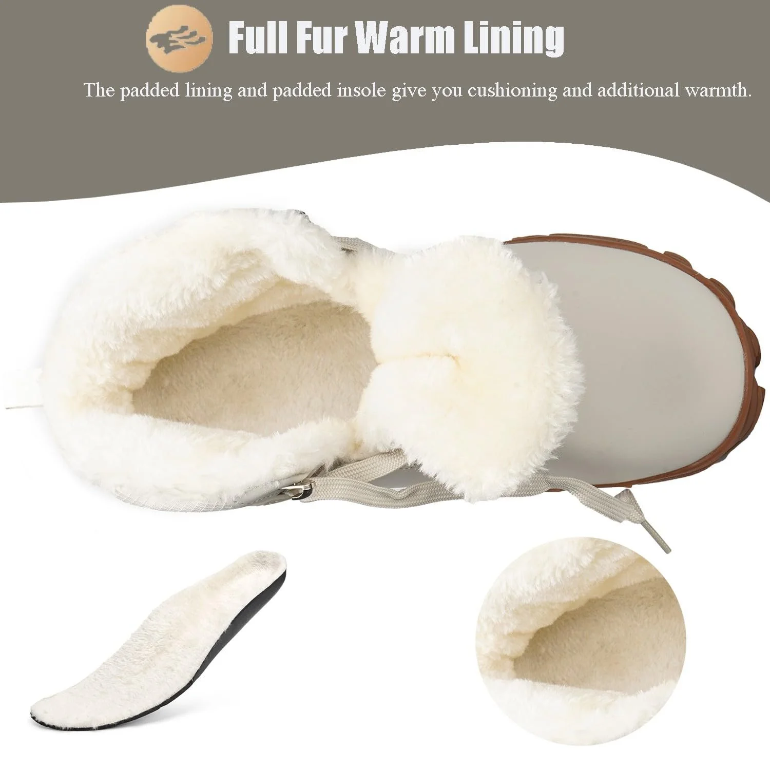 Чоботи Sisttke зимові утеплені водонепроникні для  жінок, нековзкі снігові, фото №2