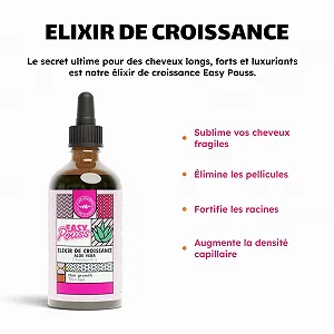 Эликсир Easy Pouss для роста волос, останавливает выпадение, стимулирует рост, укрепляет волосы, для нормальных, тонких и ломких волос, 100 мл synthetic.ua - Фото 1