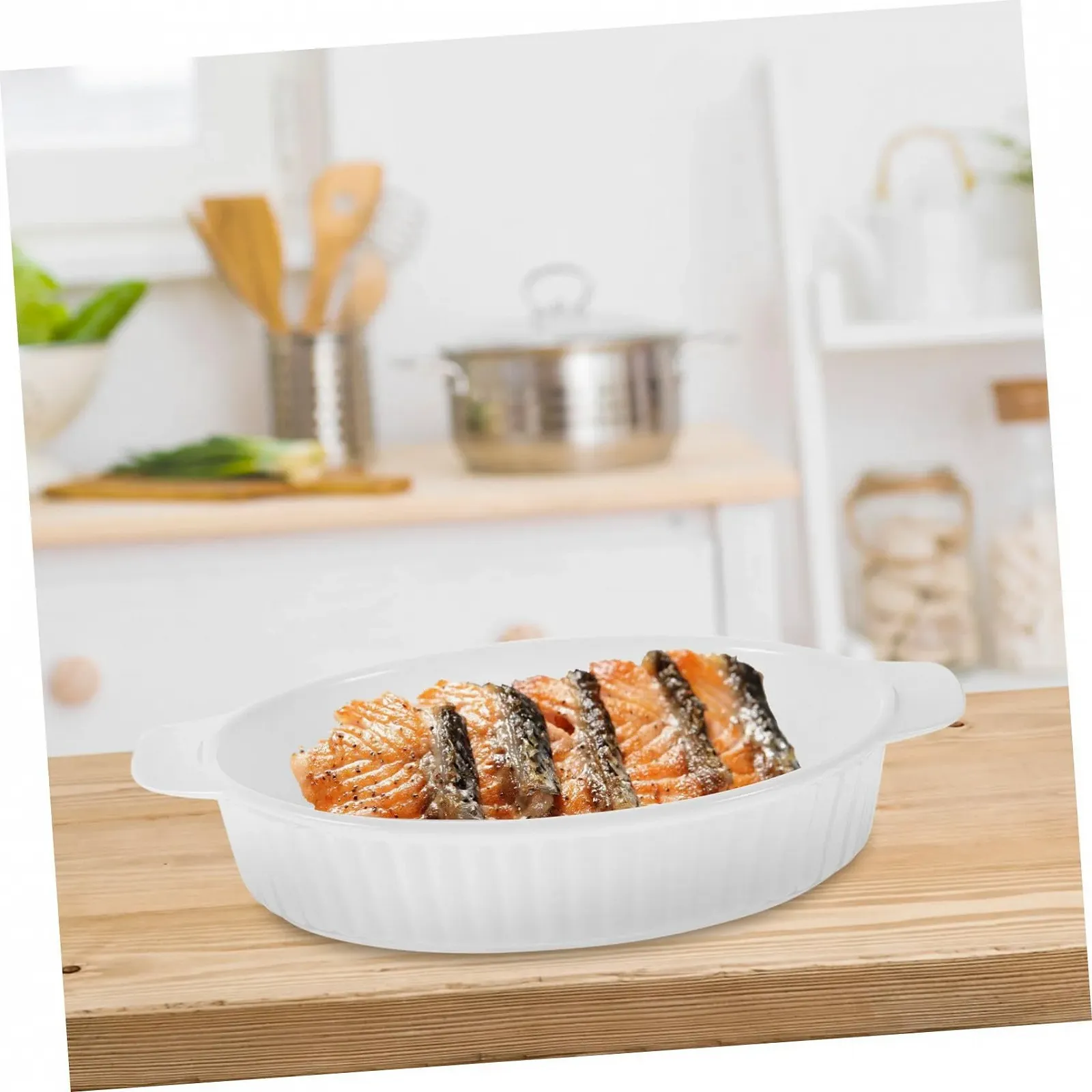 Форма для запекания керамическая с ручками 1 шт., фото №9