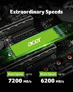 SSD Acer FA200 PCIe 4.0 NVMe 2ТБ до 7200 МБ/с M.2 2280 HMB SLC synthetic.ua - Фото 1