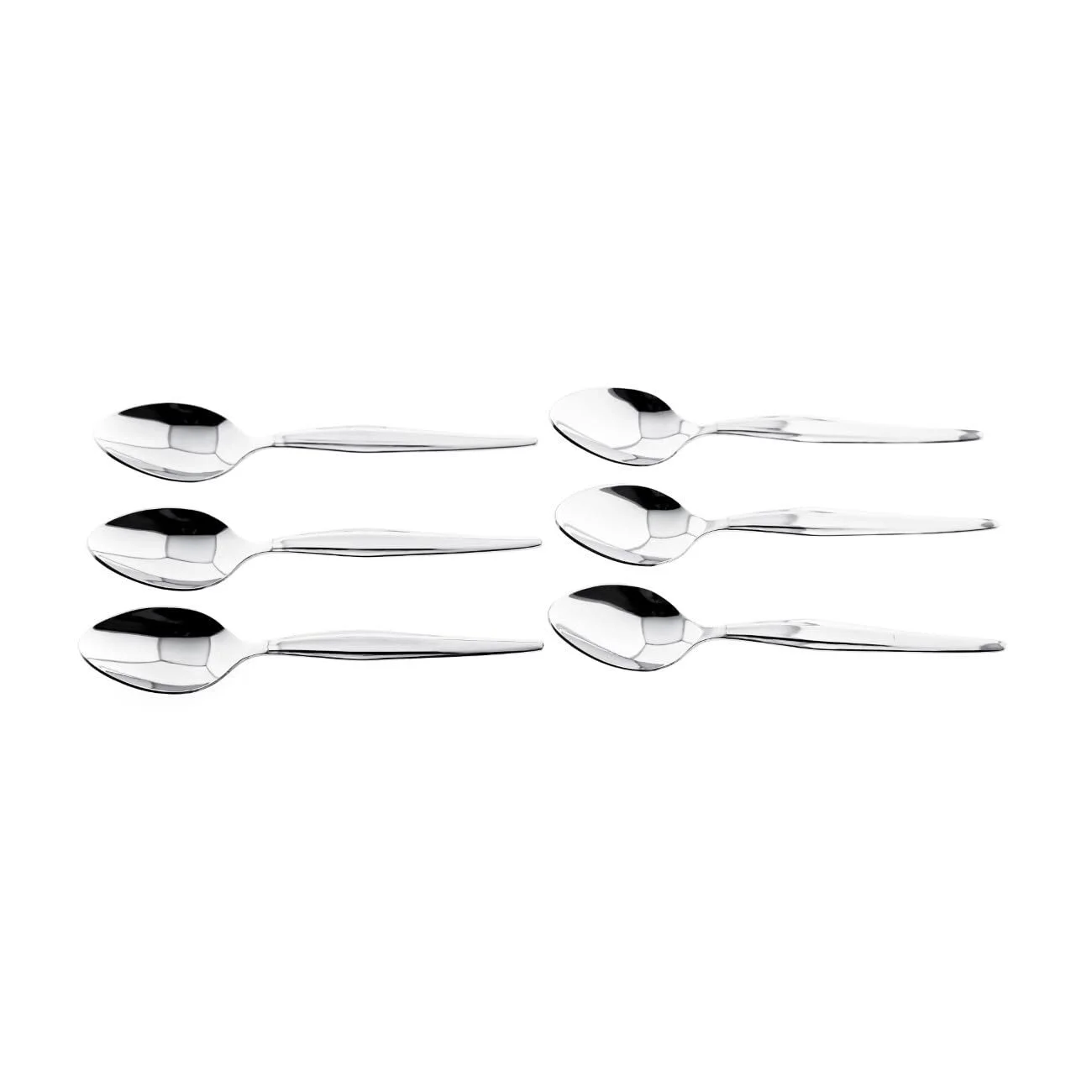 Кавова ложка Almina Набір з 6 штук Хром Нержавіюча сталь Срібло, фото №3