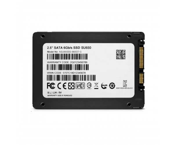 SSD ADATA Ultimate SU650 960GB 2.5" SATA III 3D TLC, фото №5