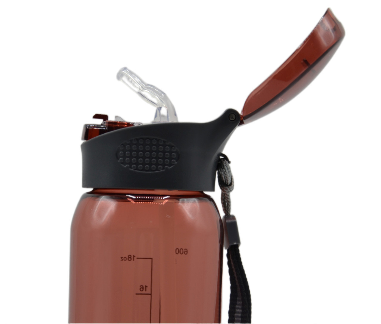 Пляшка для води CASNO 600 мл KXN-1211 Червона з соломинкою, фото №6 Пляшка для води CASNO 600 мл KXN-1211 Червона з соломинкою, фото №6