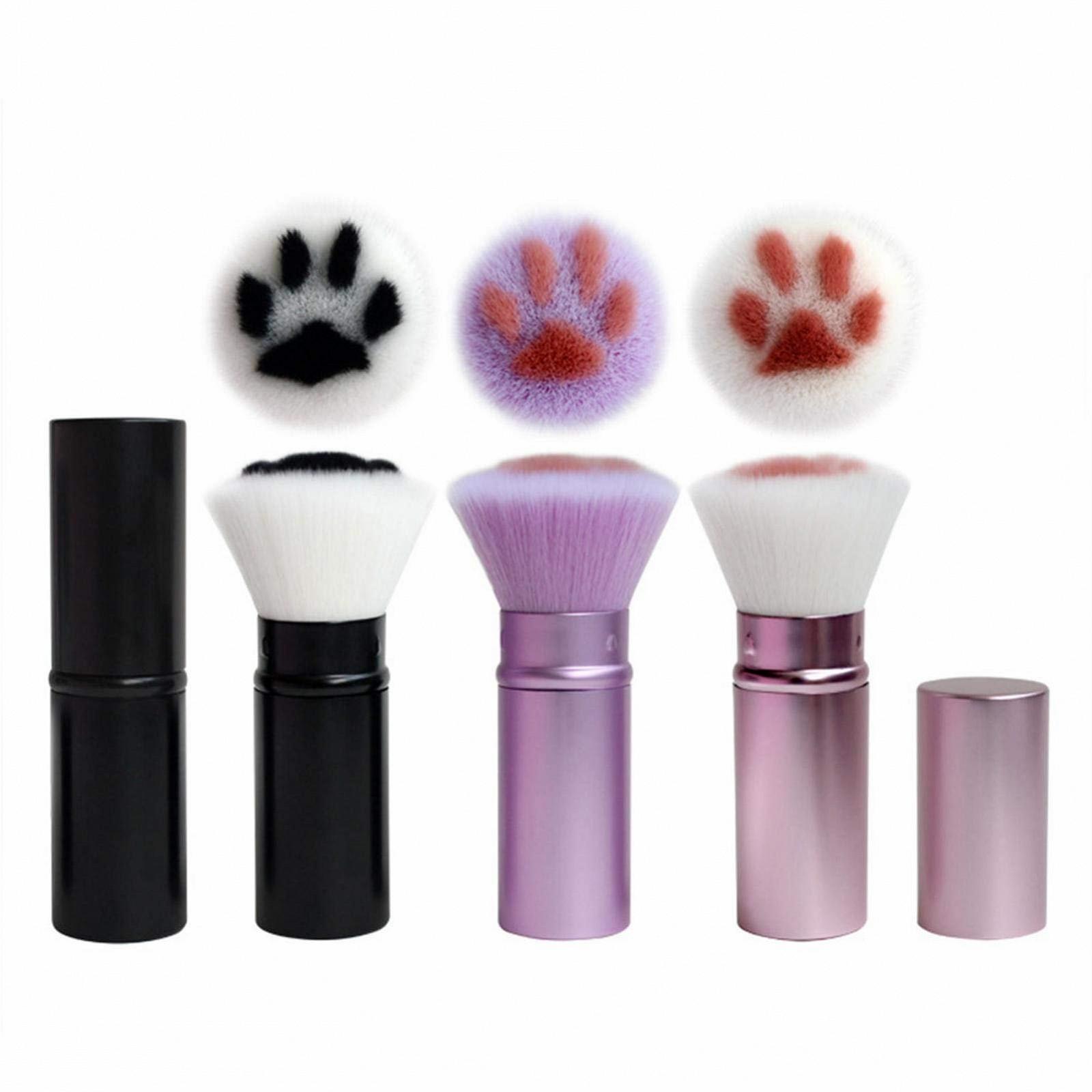 Набор Runsmooth Pack of 3 Кисти для макияжа Кошачий коготь Плоская верхняя кисть, для лица Пудра/Румяна/Тени, фото №1
