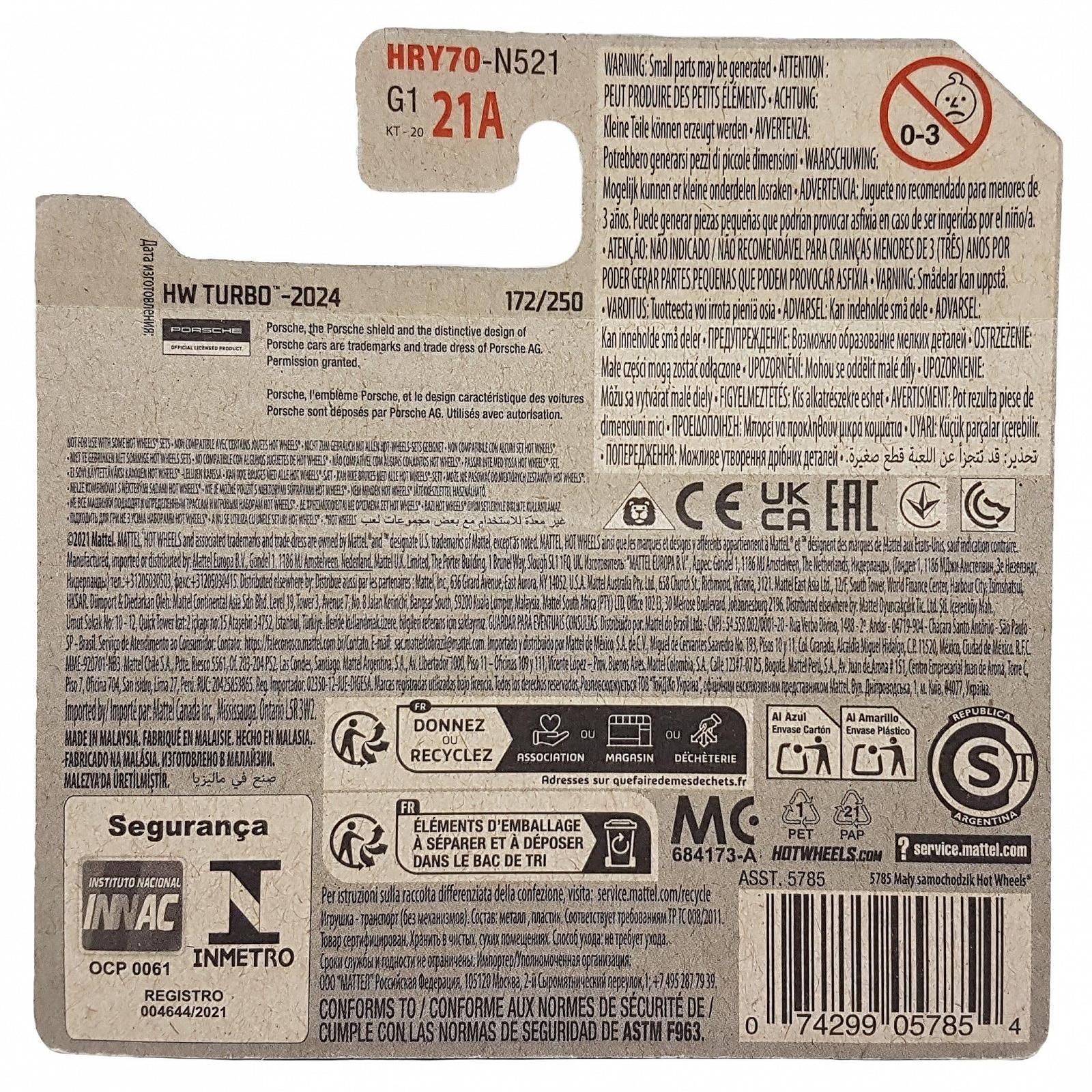 Hot Wheels Porsche 911 Rally HW Turbo 5/5 HRY70 Short Card Roughroads Mattel 2024 1:64, фото №3 Hot Wheels Porsche 911 Rally HW Turbo 5/5 HRY70 Short Card Roughroads Mattel 2024 1:64, фото №3