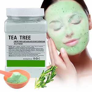 Маска для лица желеобразная Пудра Увлажняющая и Питательная для всех типов кожи, 23 жидких унции (Чайное дерево) - Фото 1