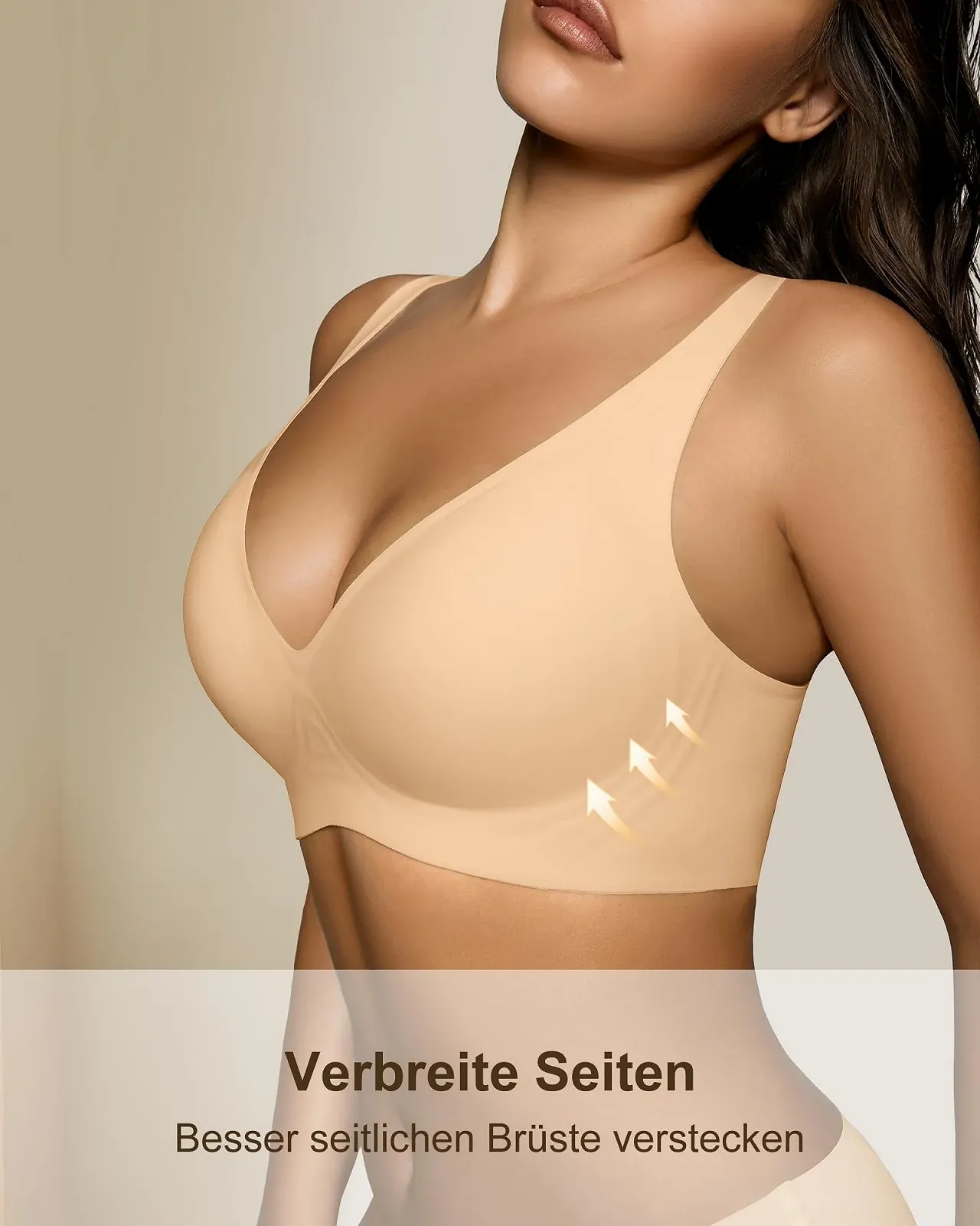 Бюстгальтер SHARICCA Smooth без косточек V-образный вырез бесшовный Push Up с чашечками бралетт, фото №3 Бюстгальтер SHARICCA Smooth без косточек V-образный вырез бесшовный Push Up с чашечками бралетт, фото №3