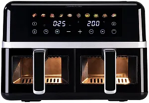 Мультипіч Rosenstein & Söhne HF-420 подвійна з 2 вікнами 10 програм 2800W 9L Чорний - Фото 1