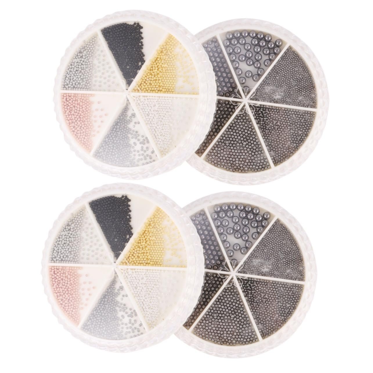 Металлические бусины FRCOLOR 4s	для украшения ногтей, универсальные, подходят для натуральных и искусственных ногтей, фото №1