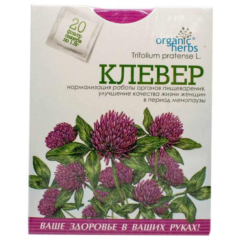 Фиточай Фитобиотехнологии Клевер 20 по 1,5г, фото №1 Фиточай Фитобиотехнологии Клевер 20 по 1,5г, фото №1