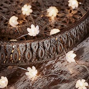 Гірлянда Lights4fun Lotus Flower Micro LED 20 теплих білих LED - Фото 1