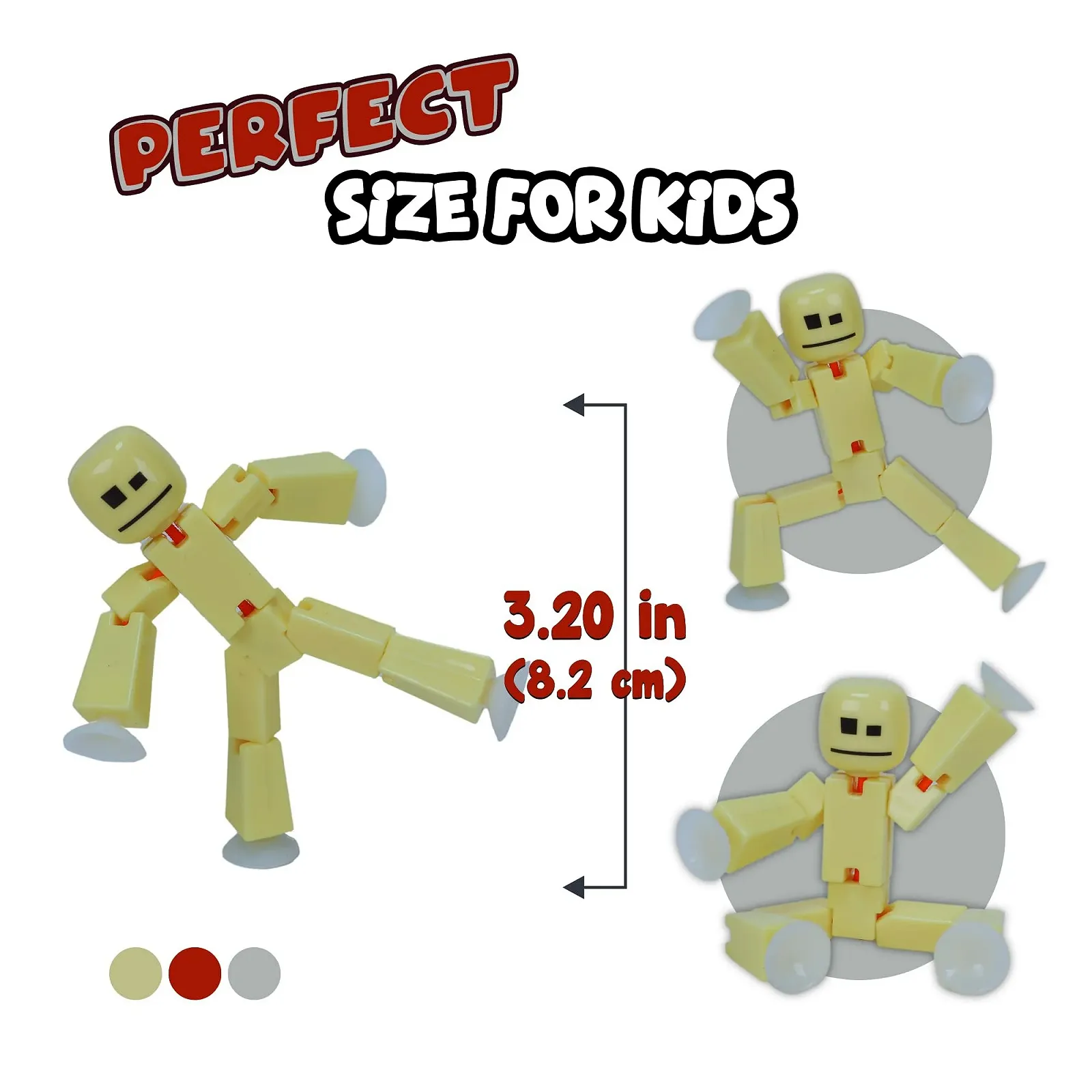 Ігровий набір Zing StikBot & Mega Monster Butter Yellow & Gigantus Bronze для анімації, фото №3