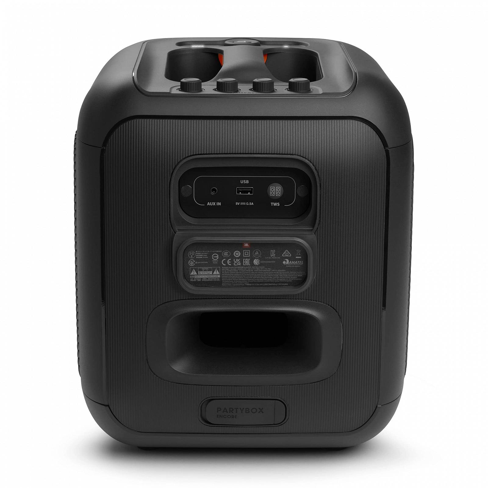 Акустична система JBL PartyBox Encore Essential з вбудованими вогнями IPX4 чорна, фото №3