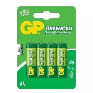 Батарейка GP AA R6 солевая 4 (15G-U4 / GP15G-2UE4) - Фото 1