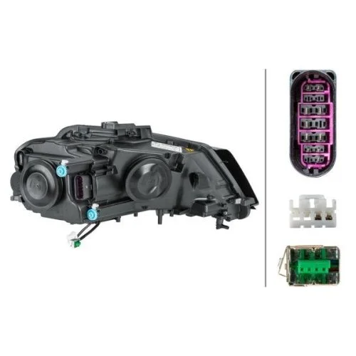 Фара головного світла HELLA 1LL 009 648-411 для AUDI VW, ліва, фото №2