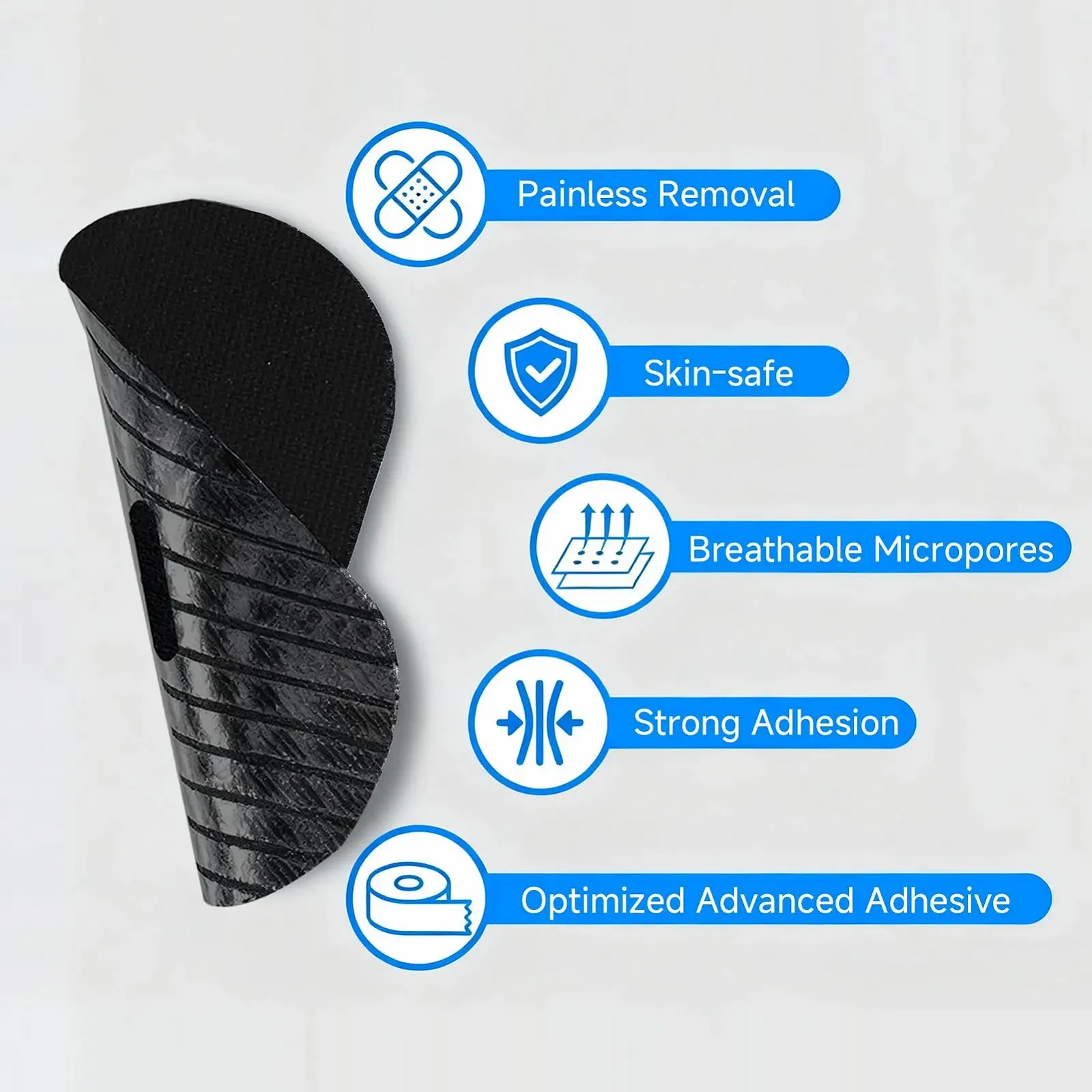 Ленты для рта (60 шт.) для сна, гипоаллергенные, для остановки храпа, улучшают сон и дыхание., фото №2