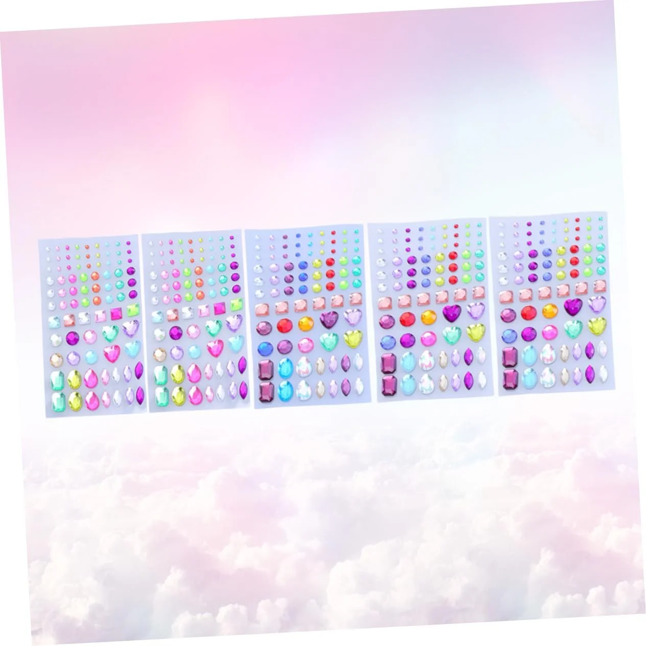 Стразы Lurrose для лица, ногтей, акриловых ногтей, детские наклейки стразы, 10 листов, фото №3
