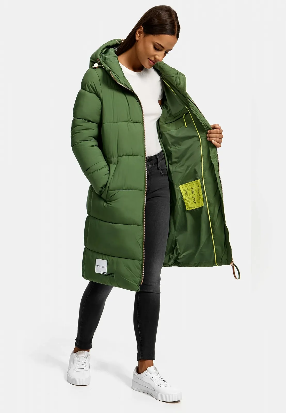 Пальто Marikoo Nomadiaa XVI Зимове Жіноче Тепле стьобане з капюшоном та шнурком, фото №4 Пальто Marikoo Nomadiaa XVI Зимове Жіноче Тепле стьобане з капюшоном та шнурком, фото №4