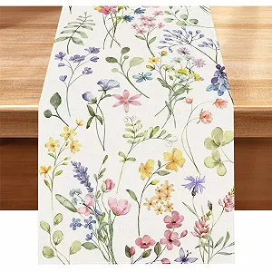 Купити Ранер для столу Flowers Butterfly Spring 33 x 183 см - Фото 1 Ранер для столу Flowers Butterfly Spring 33 x 183 см - Фото 1