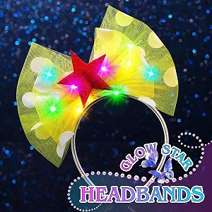 Обруч із сяючим бантом LED synthetic.ua - Фото 1