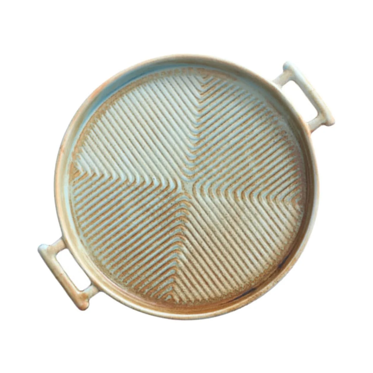 Форма для запекания керамическая круглая с двойной ручкой Vintage, фото №1