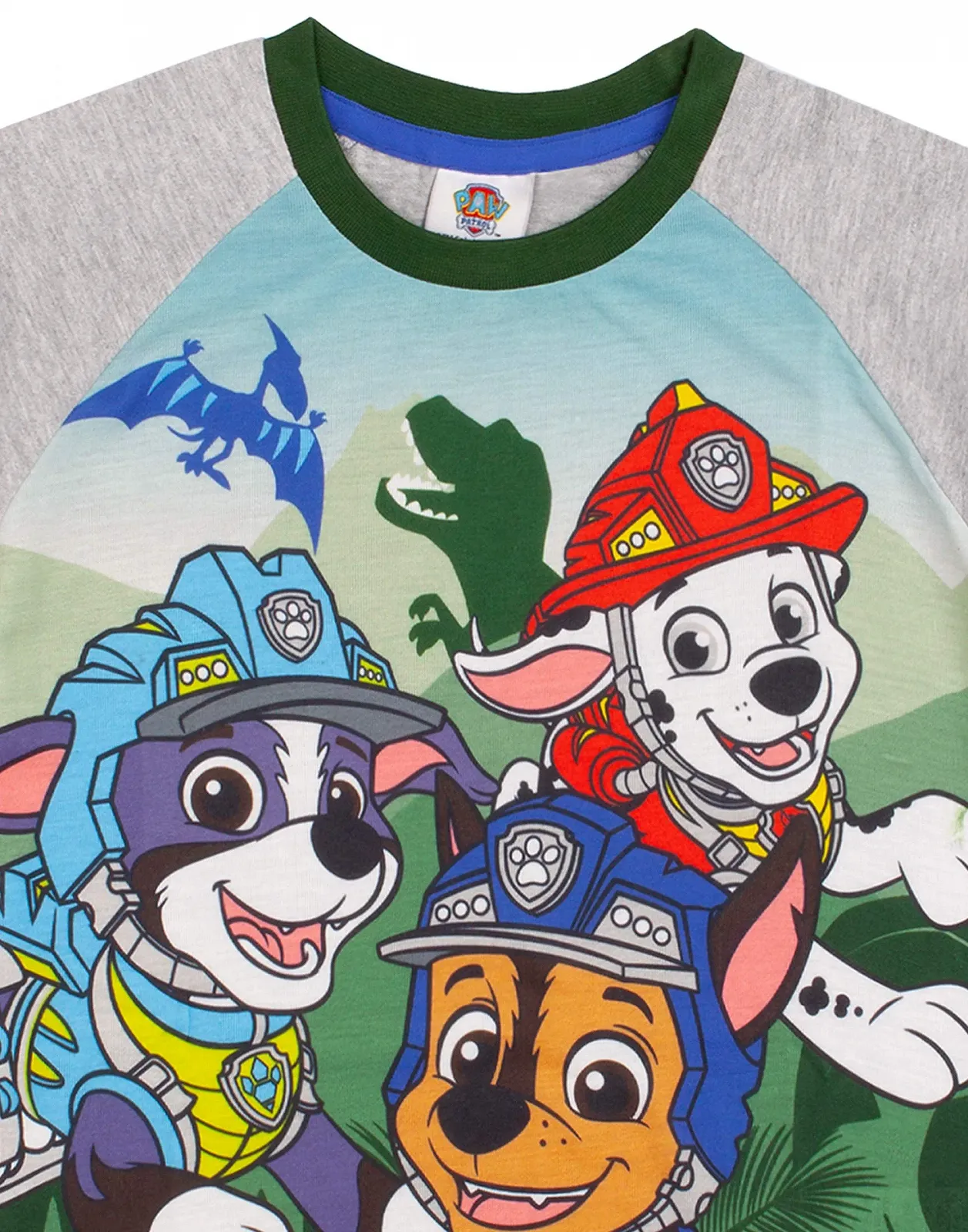 Піжама PAW PATROL для хлопчиків, камуфляжна сорочка з довгим або коротким низом, фото №5