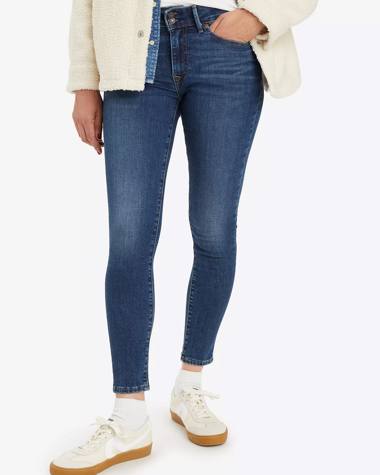 Женские джинсы Levis - 711 Double Button Blue Wave Dark - Womens - 26, фото №5 Женские джинсы Levis - 711 Double Button Blue Wave Dark - Womens - 26, фото №5