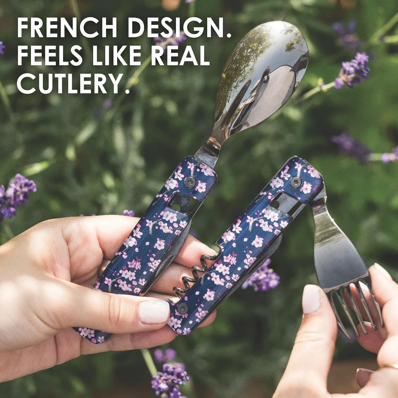 Многофункциональные столовые приборы Akinod 13h25 Алюминий Оранжевый, фото №5