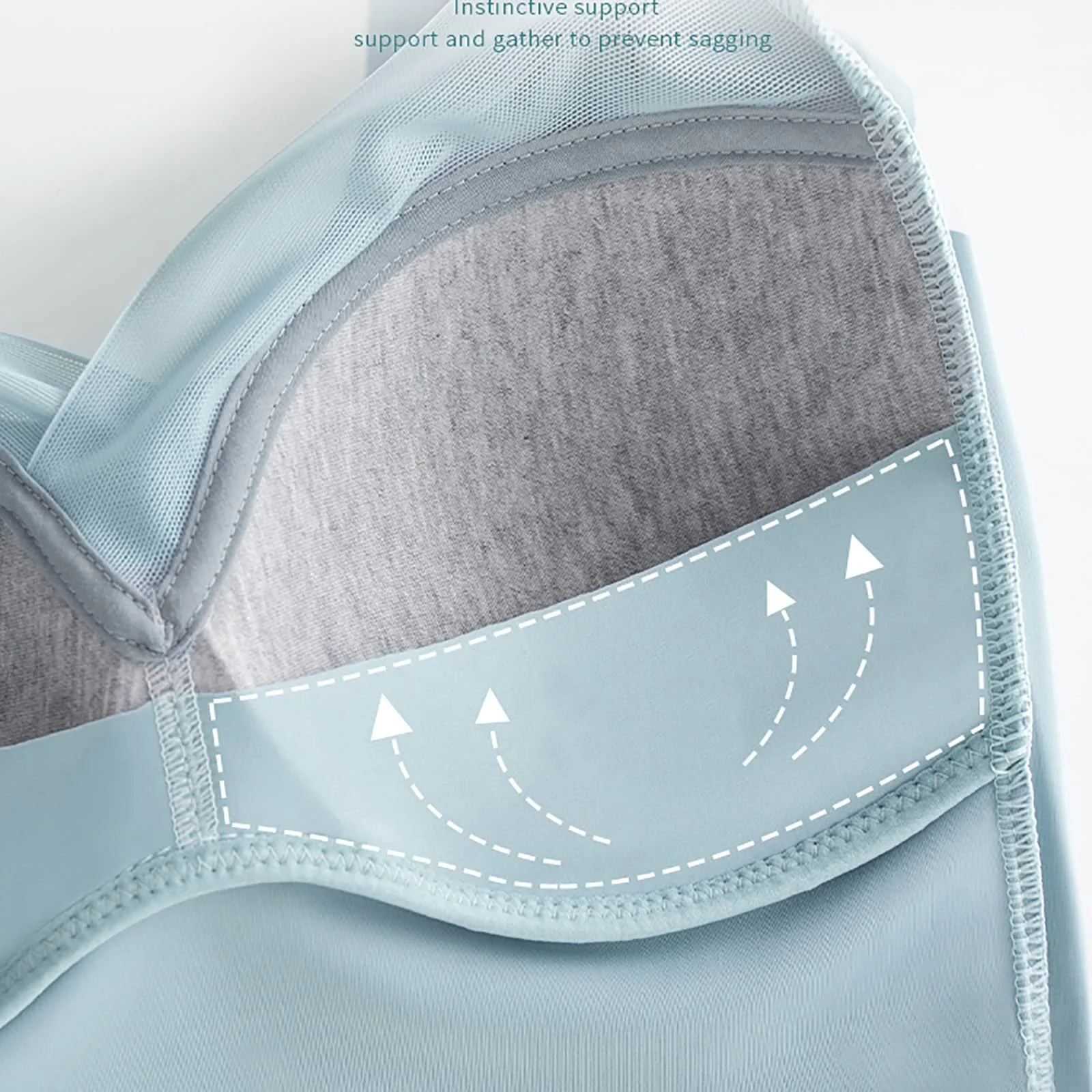 Бюстгальтер-минимайзер без косточек кружевной бесшовный Push Up Cotton Invisible Support, фото №5 Бюстгальтер-минимайзер без косточек кружевной бесшовный Push Up Cotton Invisible Support, фото №5